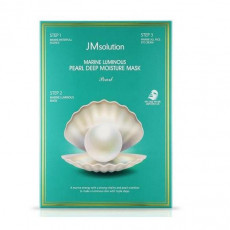 JM SOLUTION Marine Luminous Peal Deep Moisture Mask 10pcs 肌司妍海洋珍珠深層保濕三步曲面膜 10片