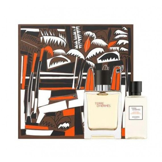 HERMES Terre D'Hermes Eau De Toilette 50ml + Shower Gel 40ml Set 愛馬仕大地男士淡香水50ml + 沐浴露40ml 套裝