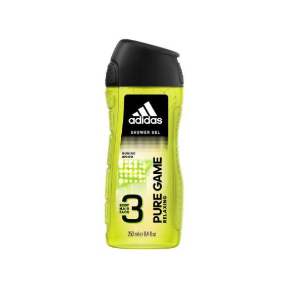 ADIDAS Pure Game 3-In-1 Shower Gel 250ml 阿迪達斯 Pure Game 3合1沐浴露 250ml