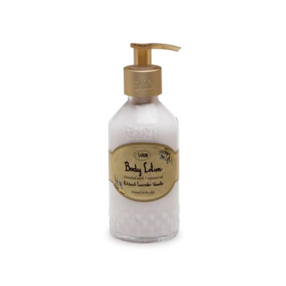 SABON Body Lotion With Pump 200ml Patchouli Lavender Vanilla 薩邦 身體潤膚乳液 (泵裝) 200ml 廣藿香薰衣草香草