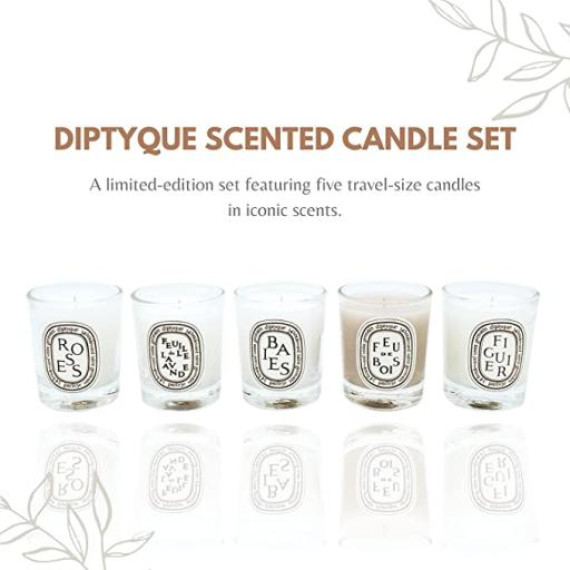 DIPTYQUE Set of Five Scented Candles Travel Size 35g X5 蒂普提克 限量版蠟燭組 35g X5