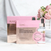 AHC Premium 24K Brightening Rose Gold Foil Eye Mask (5pcs) 玫瑰蒸氣錫紙保濕抗皺眼膜 5片