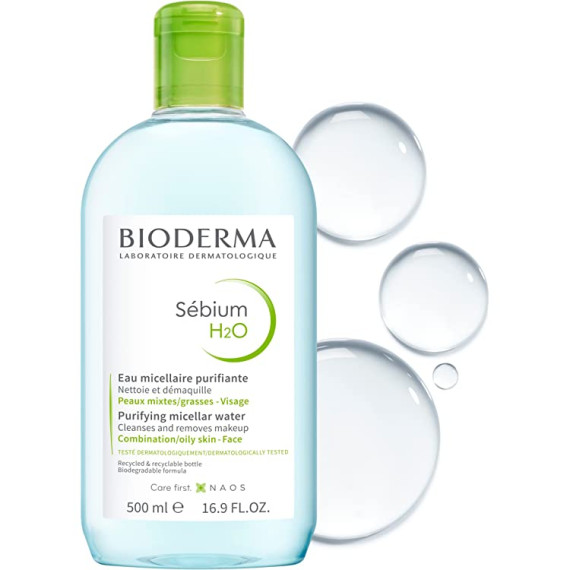 BIODERMA Sebium H2O 500ml 貝德瑪控油卸妝潔膚水