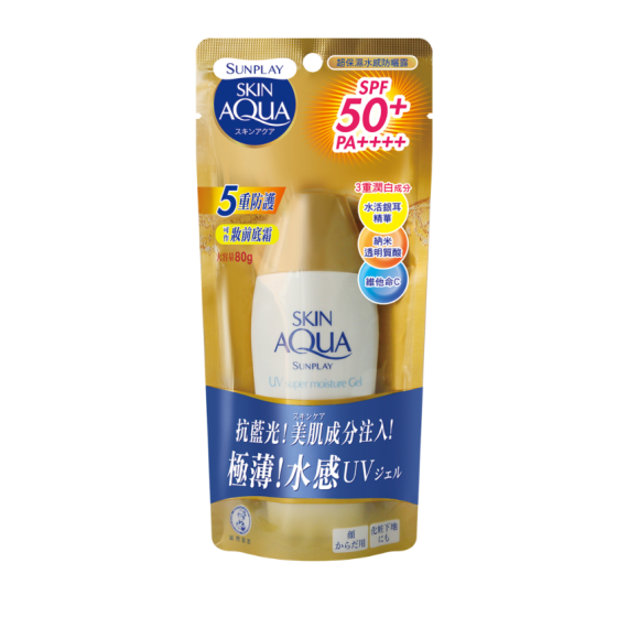 MENTHOLATUM Skin Aqua Uv Super Moisture Gel Spf50 PA++++ 80g 曼秀雷敦 超保濕水感防曬