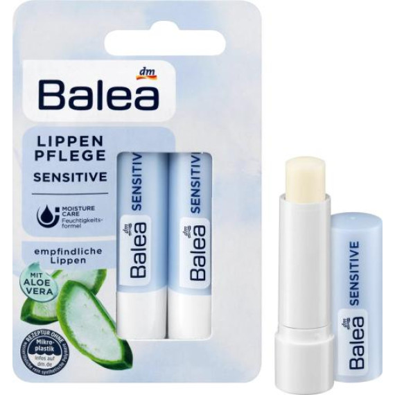 BALEA Aloe Vera Sensitive Lip Balm 2x4.8g 蘆薈防敏潤唇膏