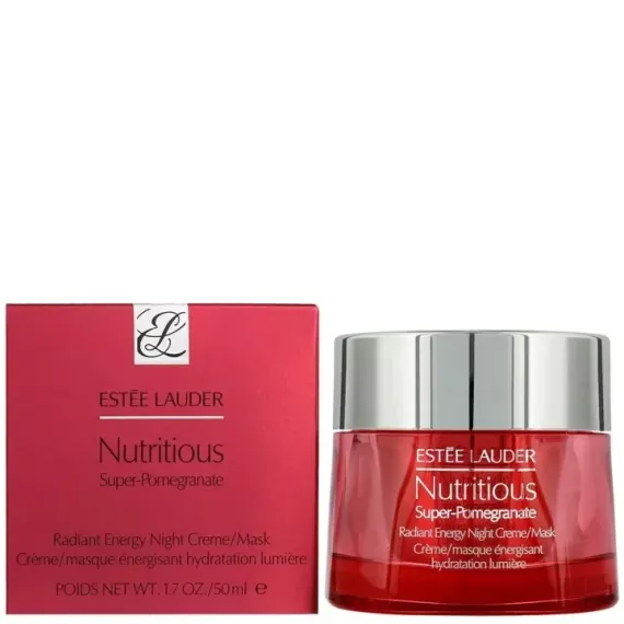 ESTEE LAUDER Nutritious Super-Pomegranate Night Creme/Mask 50ml 升級亮肌抗氧修護晚霜/面膜 