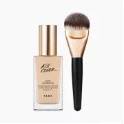 CLIO Kill Cover Glow Foundation with Brush #03-BY Linen 38g 遮瑕光澤粉底液(連粉底掃)