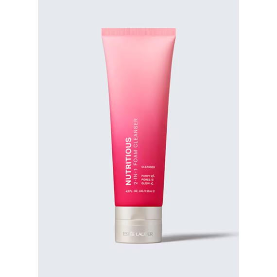 (NEW) ESTEE LAUDER Nutritious Super-Pomegranate Radiant Energy 2-In-1 Cleansing Foam 125ml  雅詩蘭黛  升級亮肌抗氧二合一潔面泡沫/淨化面膜