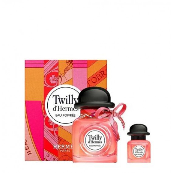 HERMES Twilly D'Hermes Eau Poivree Eau De Parfum Set 50ml + 7.5ml 愛馬仕絲意粉紅椒香女士淡香精套裝 50ml + 7.5ml